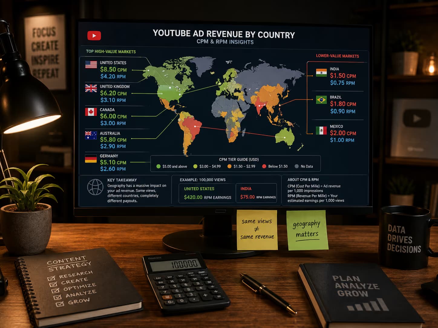 How Country Demographics Secretly Control Your YouTube Ad Revenue