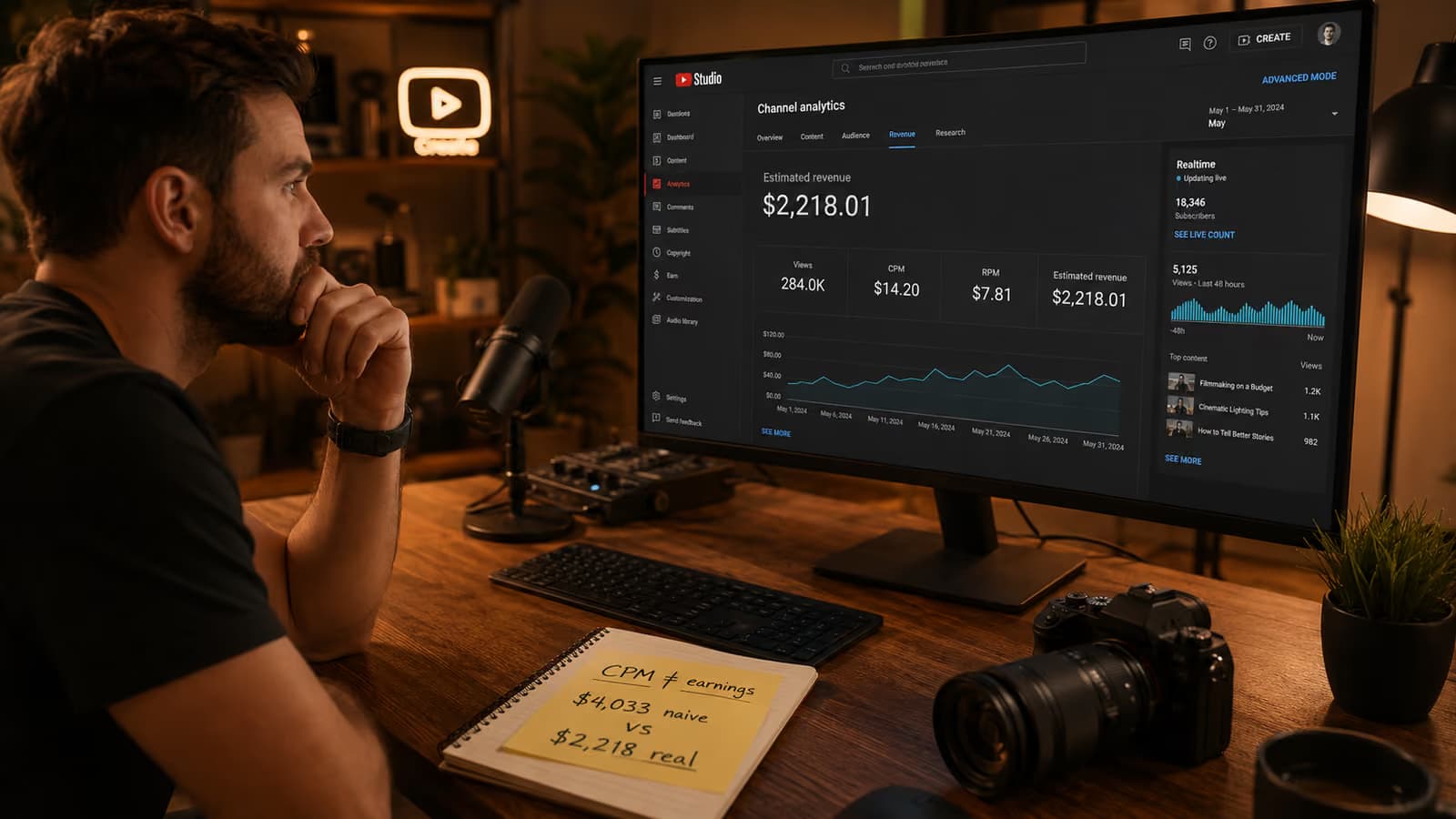 YouTube RPM مقابل CPM: الحساب غير المصرّح به لما يحتفظ به المنشئون فعلًا