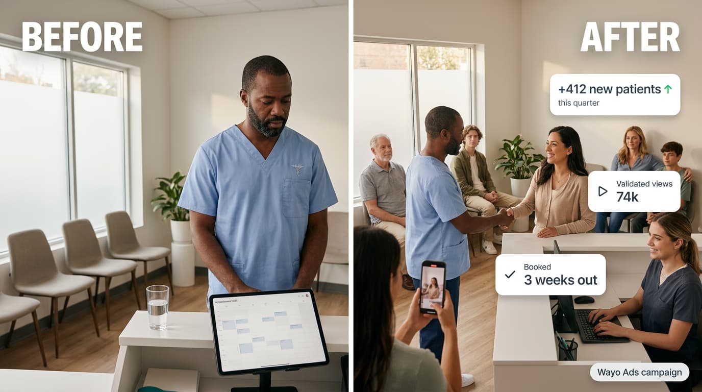 Healthcare advertiser in the USA boosting patient bookings and clinic visibility using affordable influencer marketing campaigns and trusted social influencer marketing