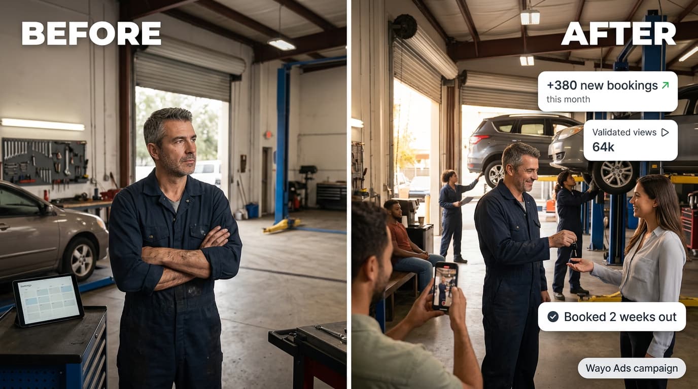 Auto repair shop advertiser in the USA boosting local bookings and customer trust using affordable influencer marketing campaigns and social influencer marketing