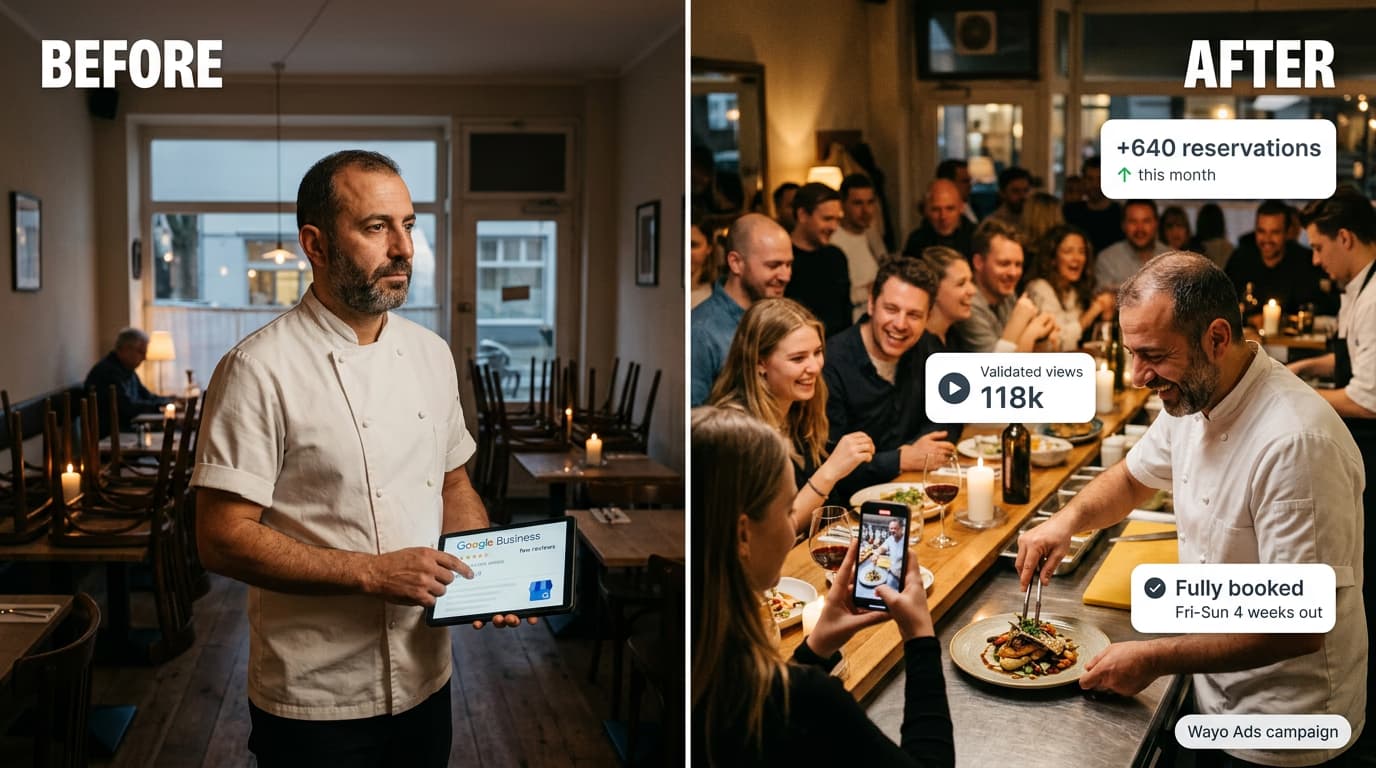 Restaurant advertiser in the USA growing reservations and customer engagement through affordable influencer marketing campaigns and social influencer marketing strategies
