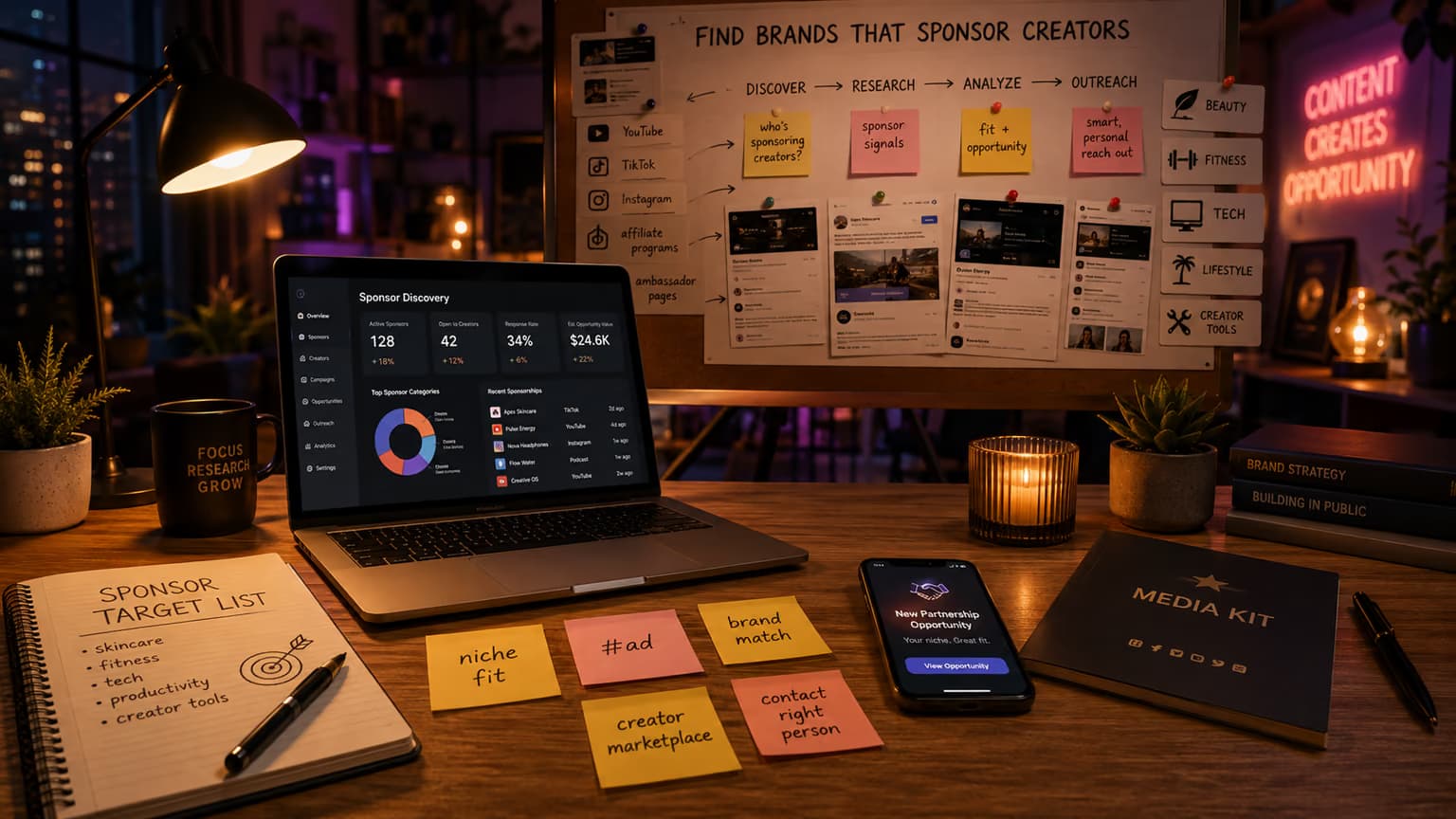 How to Find Brands Actively Sponsoring Creators in Your Niche