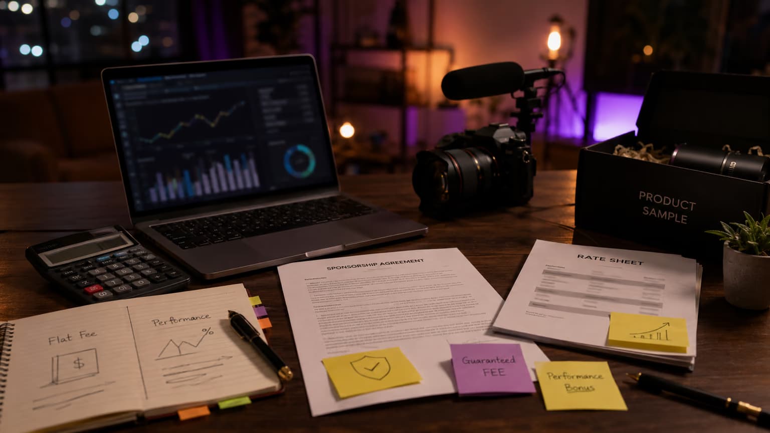 Comment tarifer vos sponsos YouTube : formules CPM, CPC et forfait