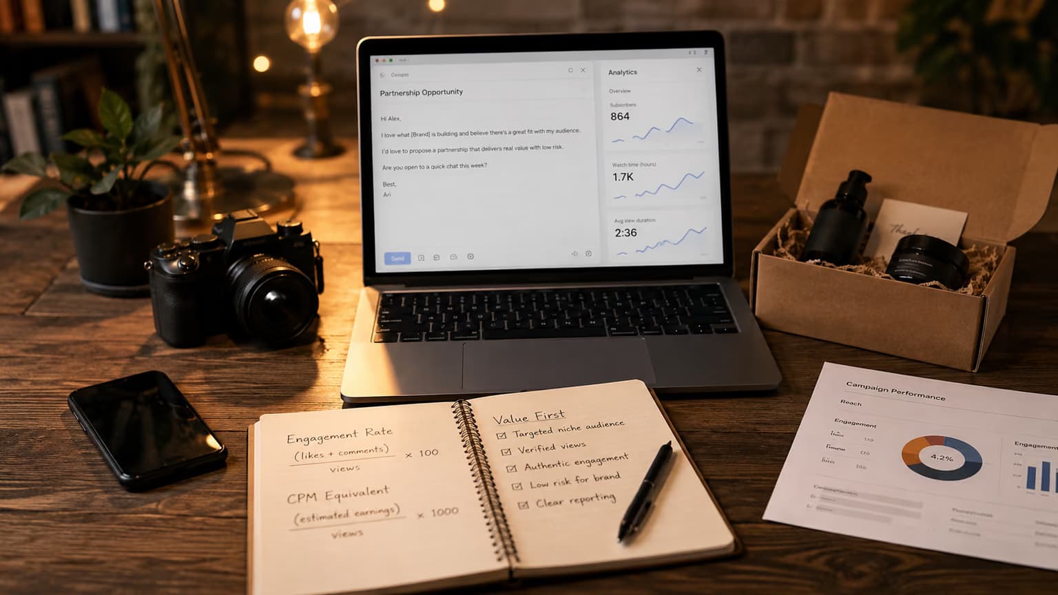 Pitcher des sponsos sous 1 000 abonnés : le pitch value-first