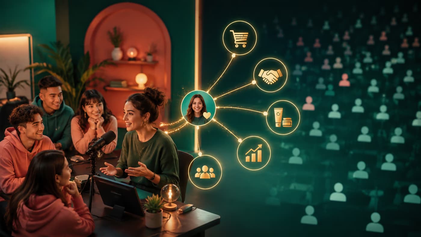 A high-intent viewer connected to sales, partnerships, and revenue — not a stadium of passive subscribers